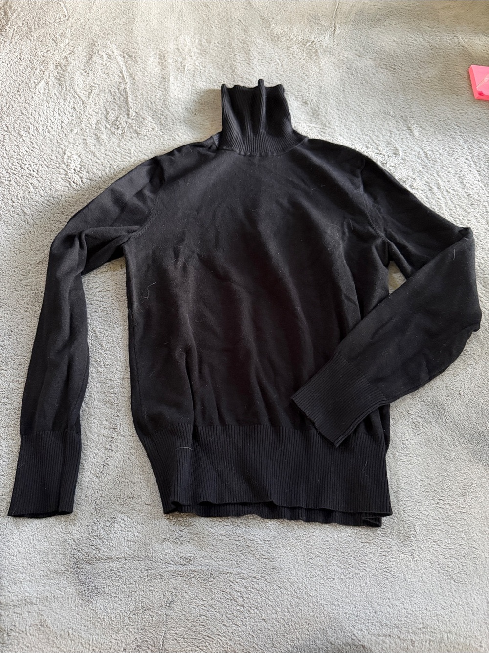 Time and Tru Black Turtleneck Sweater